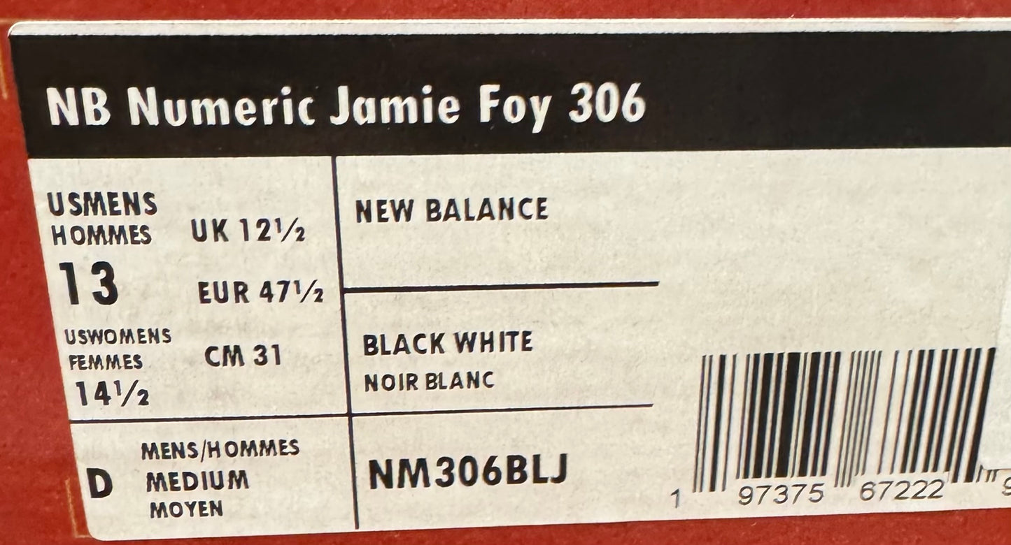 New Balance Men's Numeric Jamie Foy 306