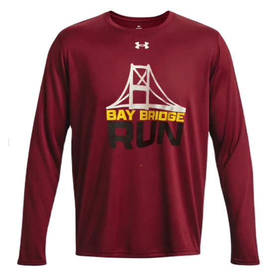 Men's Long Sleeve-Maroon