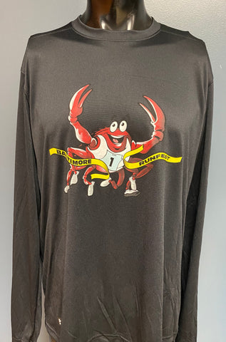 Baltimore Marathon Crab Black Men's LS