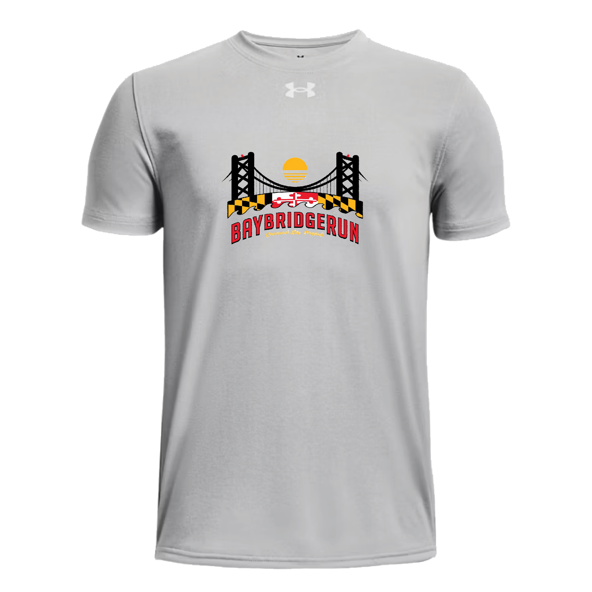 ★2023SS新作★WOOALONG★Bridge logo T-shirt grayshortsleevemensbirdgelogon