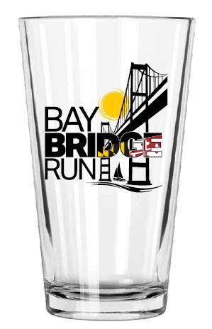 Bay Bridge Run Pint Glass