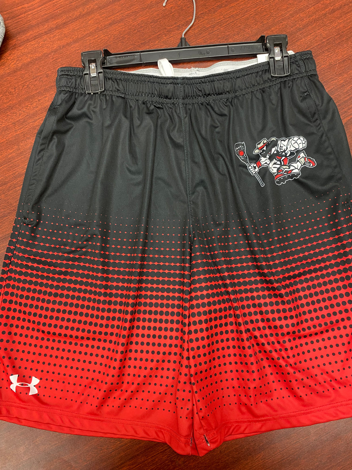 Red Ruggison Shorts RoughRider Red and Black UA Team Shorts – Corrigan Sports