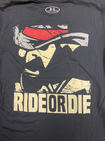 RoughRider Black UA Ride or Die Tech Tee