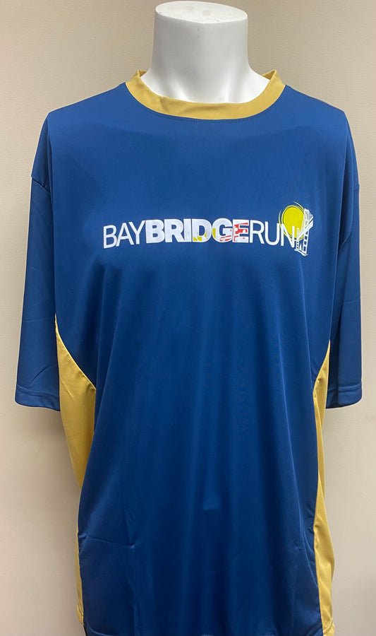 Men's Performance Tee-Navy/Gold