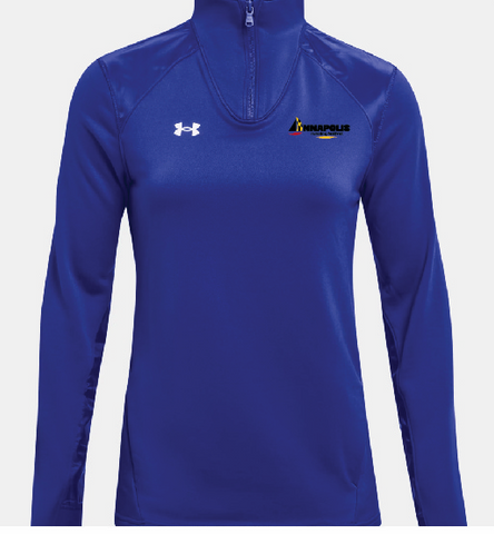 Womens Royal UA Quarter Zip w/ Slippery Side