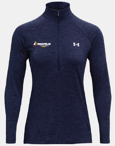 Womens Navy UA Quarter Zip