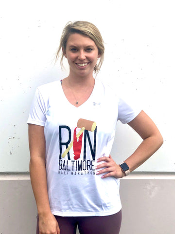 Mallet & Claw - Women's White V-Neck