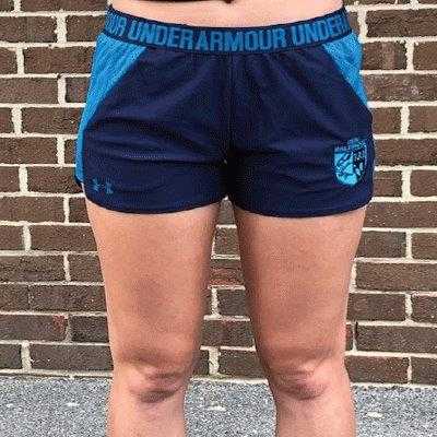 Women's Navy Shield Shorts