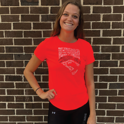 Street Names Tee - Women's Coral